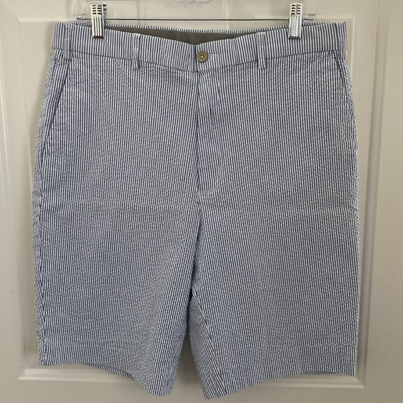 Britches by Samtex Seersucker Shorts Flex Stretch Waistband. Size 38 - Picture 8 of 8